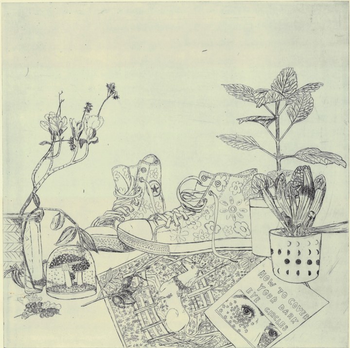 Radierung Magdalena Glas